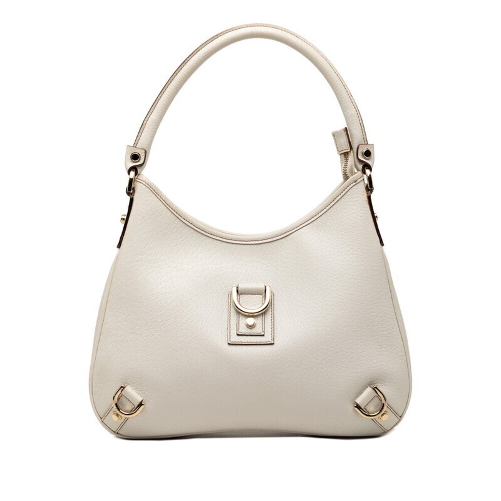 Gucci Abbey Hobo Bag White Leather
